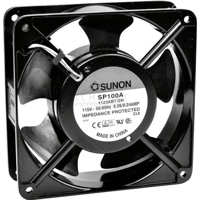 Sunon A2123HST Axialfläkt 230 V/AC 161.36 m³/h (L x B x H) 120 x 120 x 38 mm