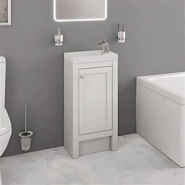 Hardwick 39CM Traditional Unit & Basin - Matt White