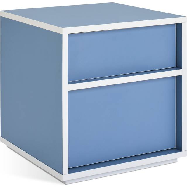 Habitat Edale 2 Drawer Bedside Table - Blue