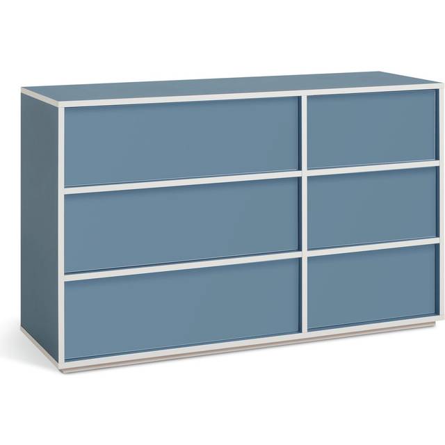Habitat Edale 6 Drawer Chest - Light Blue