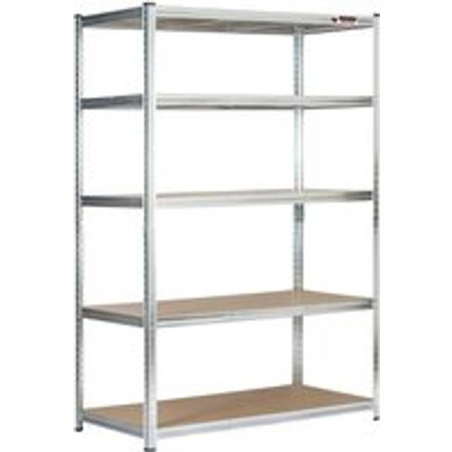4 Bays|180x120x60cm |Galvanised |Boltless Garage Shelving Unit |1000kg