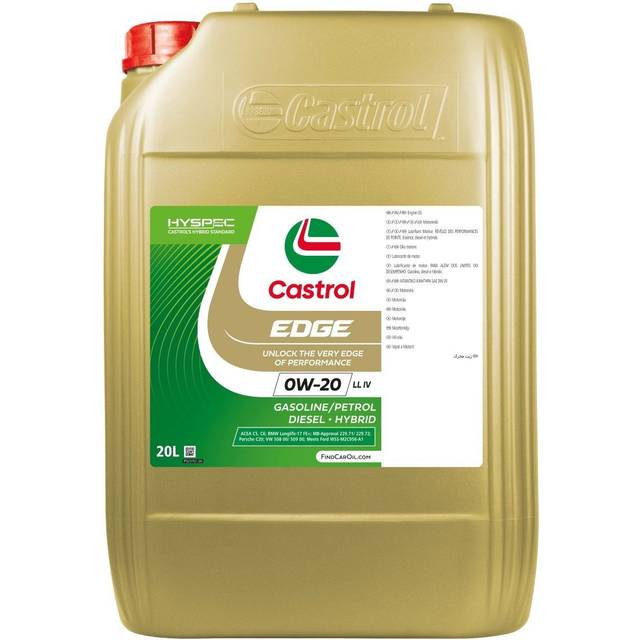 Castrol EDGE LL IV 0W-20 20l Motorolja 16079F VOLKSWAGEN: Passat B8 Variant, Golf 7, Golf 7 Variant, AUDI: A3 Sportback, A6 C7 Avant, A6 C7 Allroad