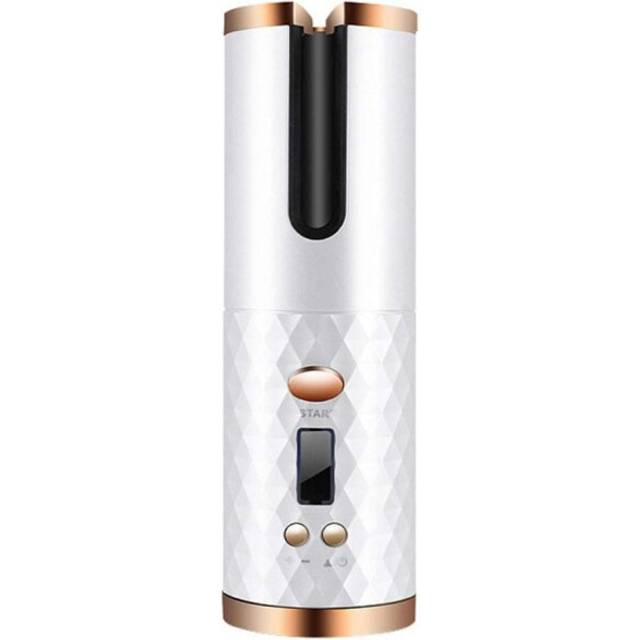 Cordless Automatic Hair Curler - White