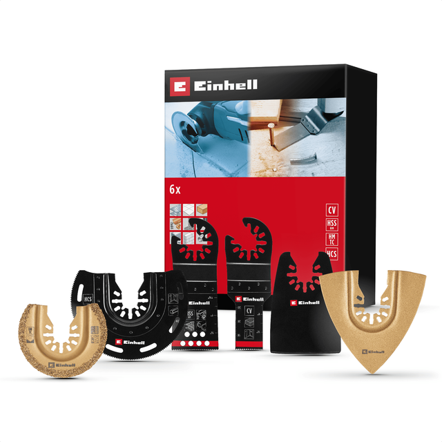 Einhell 6 Piece OIS Oscillating Multi Tool Accessory Set