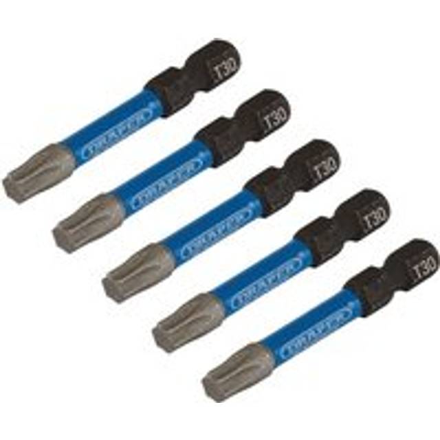 Draper Expert 05656 TX-STAR® Impact S/Driver Bits T30x50mm 1/4" He...