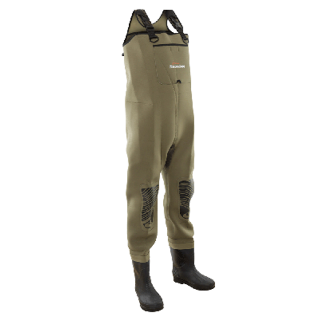 Snowbee Classic Neoprene Cleated Chest Wader - Light Olive - One Colour - 9