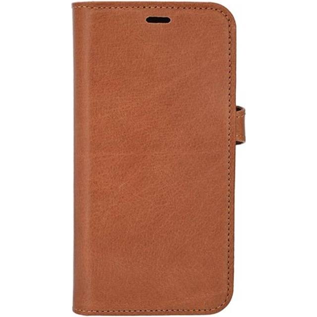 iPhone 16e Buffalo 2-i-1 Äkta Läder Flip Fodral - Brun