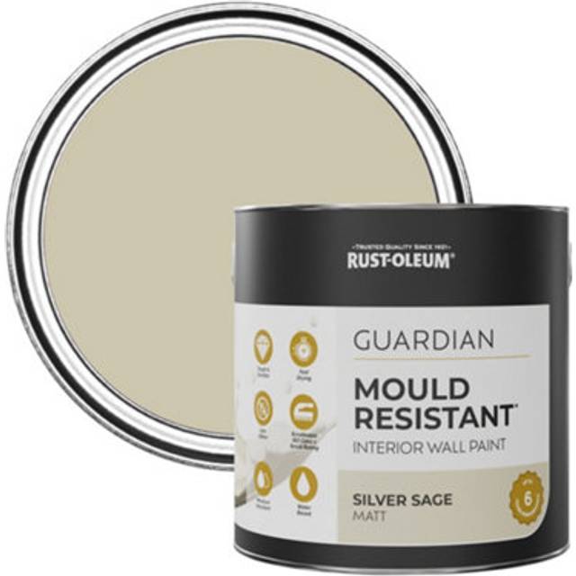 Rust-Oleum Guardian Interior Wall Paint - SILVER SAGE - 2.5L - Green