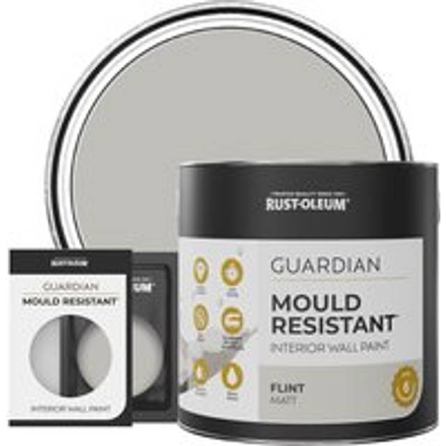 Rust-Oleum Guardian Mould Resistant Interior Wall Paint - FLINT - 2.5L - Grey