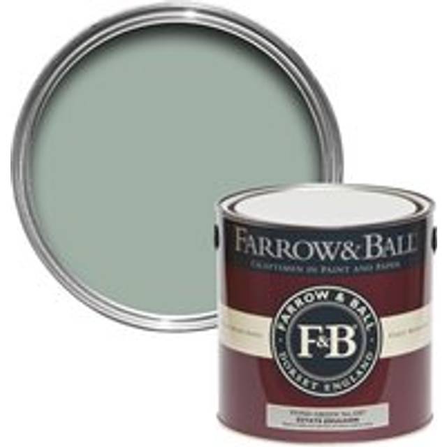 Farrow and Ball Modern Emulsion, Pond Green No. G7 2.5L, Modern Emulsion Paint , Paints, Wall and Ceiling Paints
