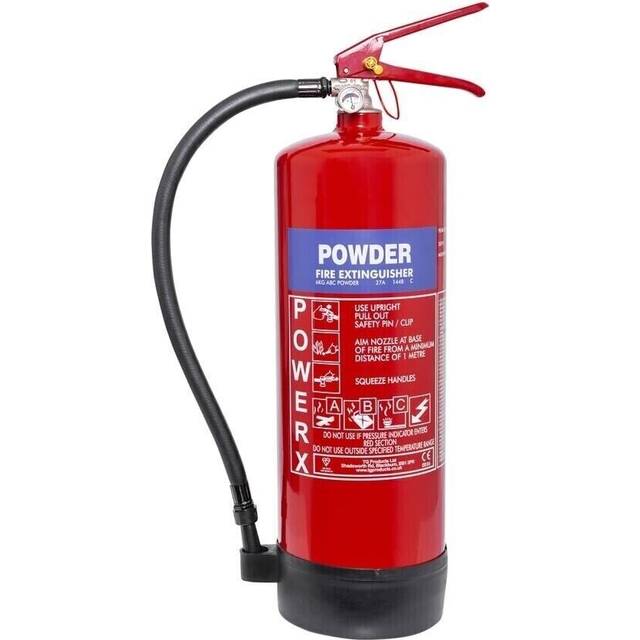 6kg dry powder abc fire extinguisher warehouse office industrial - 24hr del
