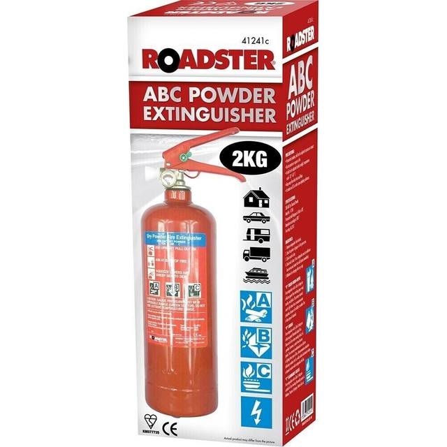 2kg dry powder fire extinguisher with wall bracket car van taxi bus home office