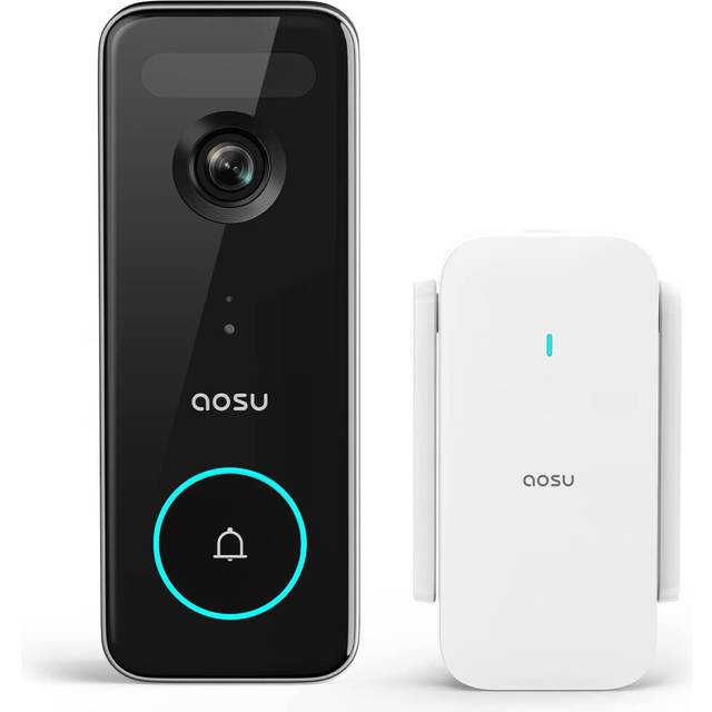 AOSU Video Doorbell Wireless, 5MP UHD, No Monthly Fee