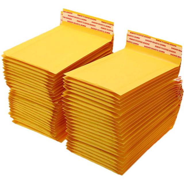 100Pc/Lot Thickened Kraft Paper Bubble Envelopes Bags Mailers Padded
