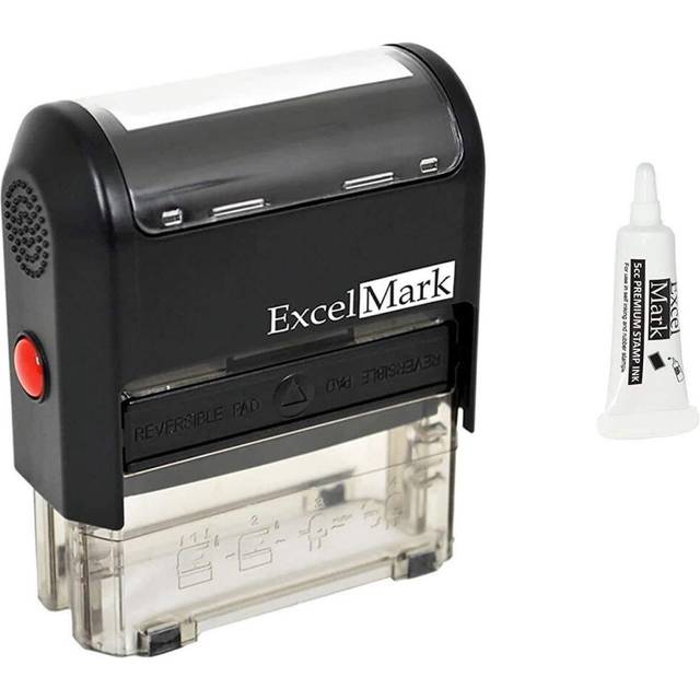 Custom Address Stamp - Self Inking - Return Address Stamp Design 2 (Stamp Plus 5cc Refill Ink)