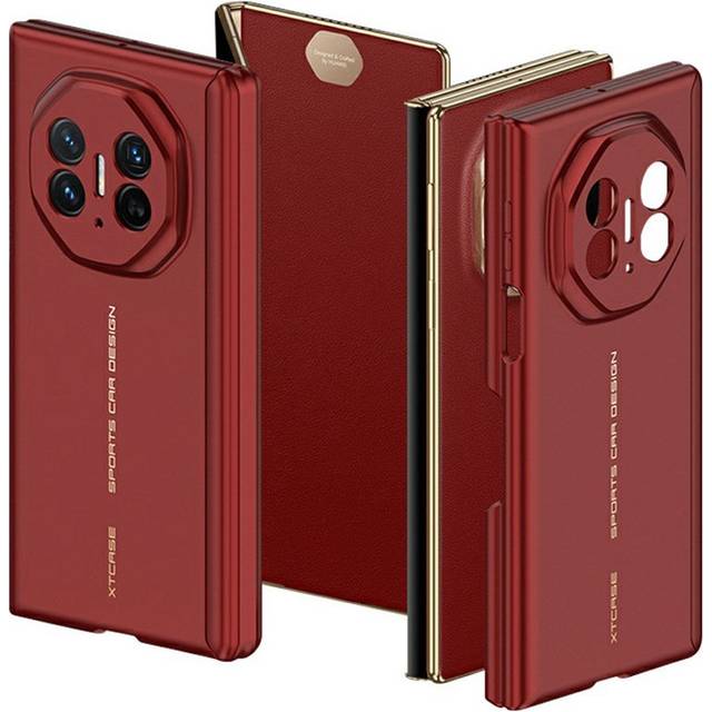 EIDERWOOD Huawei Mate XT Case Skin Feel Tunt Magnetiskt Flexibelt Plastfodral - Röd