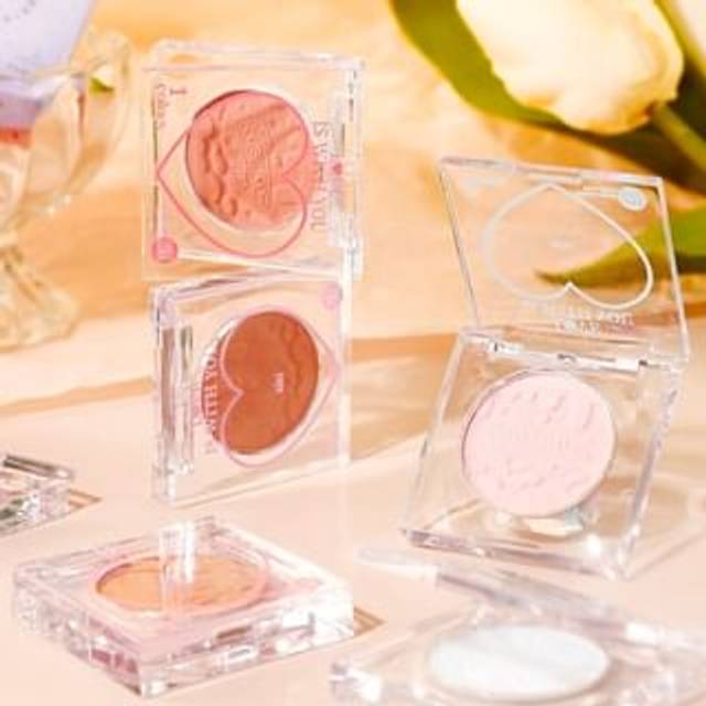 xixi - Peach Heart Monochrome Cheek Blusher - 4-6 #04 - 1.5g
