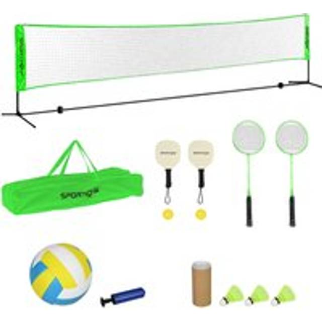 Portable Multi-Sports Set With Net - Badminton, Volley Ball, Pickleball | Wowcher