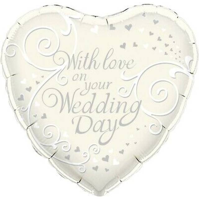 Oaktree on your wedding day heart foil balloon sg37054