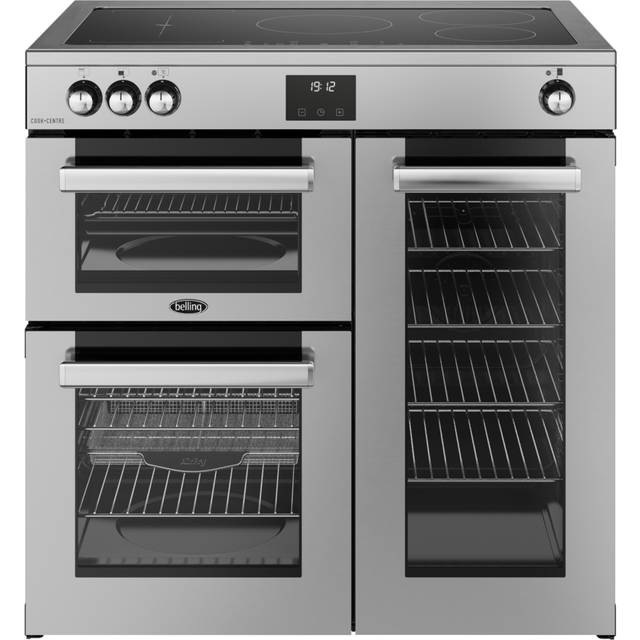Belling 444411796 Cookcentre 90cm Induction Range Cooker - Stainless Steel