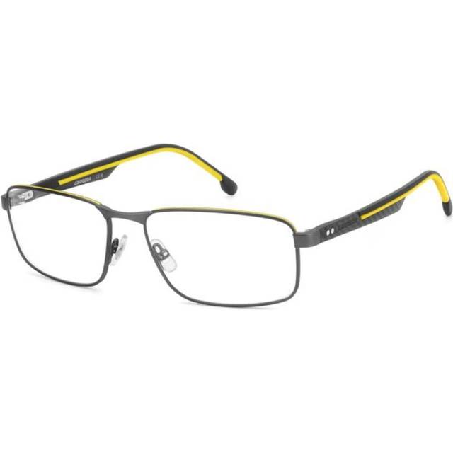 Carrera 8913 FMR Men's Eyeglasses Grey Size 57 (Frame Only) - Blue Light Block Available - Grey Top Yellow Laminate (57)
