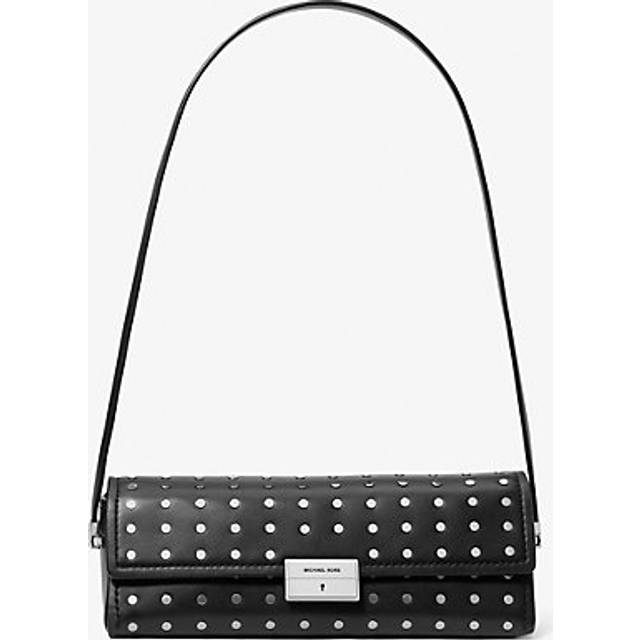 MK Ludlow Small Studded Leather Convertible Pochette - Black - Michael Kors - ONE SIZE