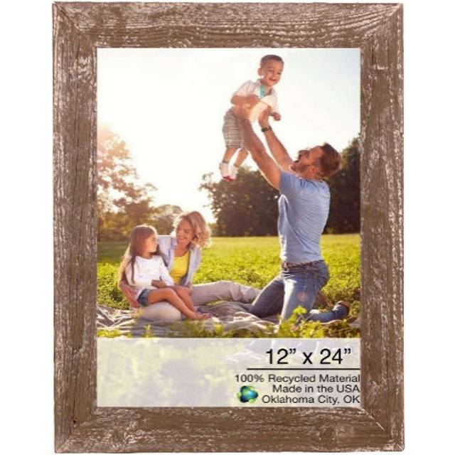 12 X 24 Rustic Farmhouse Espresso Wood Frame