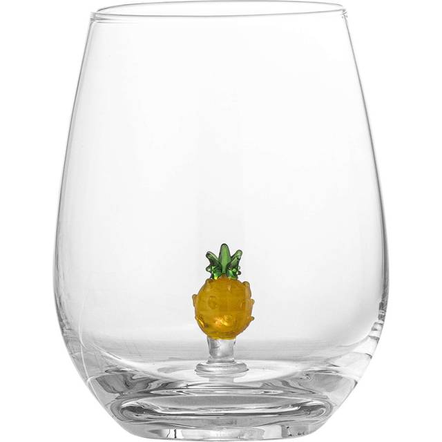 Bloomingville Misa drinking glass 56 cl Clear-pineapple