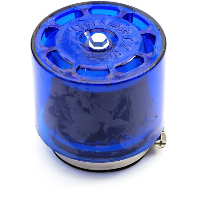 48mm Pitbike Air Filter Blue Performance Mushroom Straight Neck With Cover