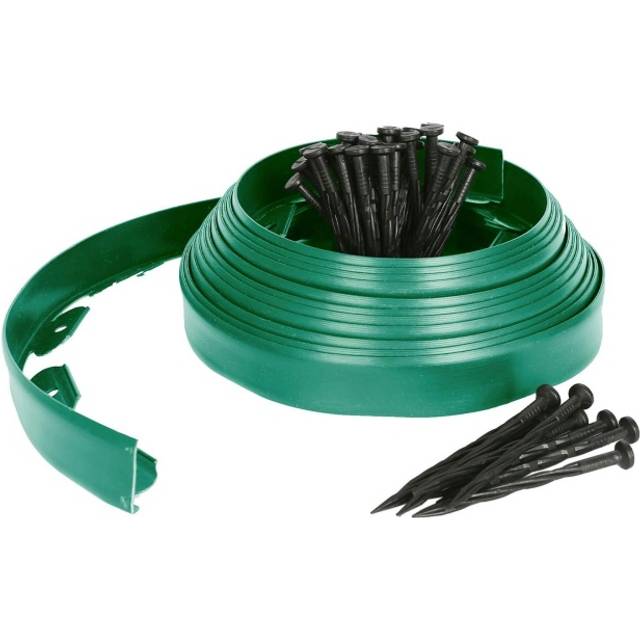 Flexible Plastic Lawn & Path Edging - Green