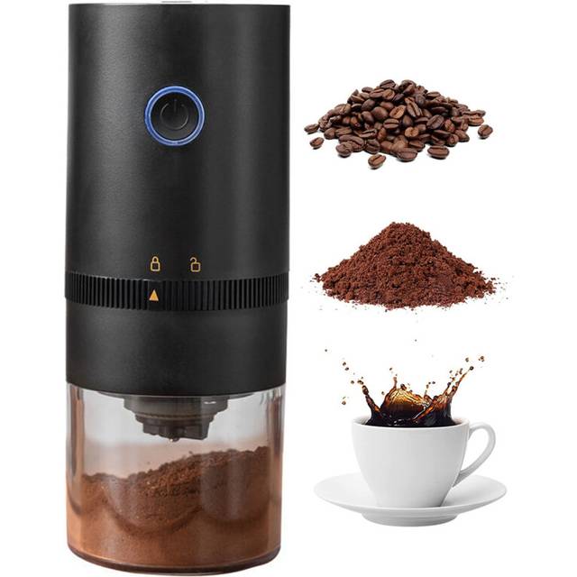 Coffee Grinder , Small Cordless Coffee Grinder Mini with Multi Grind Setting, Portable Coffee Bean Grinder