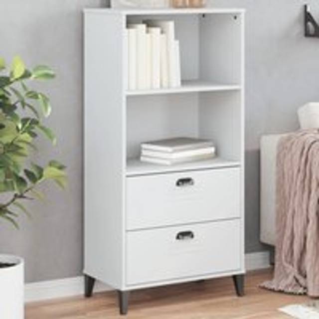 Bookcase VIKEN White 60x35x123 cm Engineered Wood - One Size