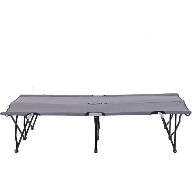 Campingsäng för 2 Personer 193 x 125 x 40 cm, grå