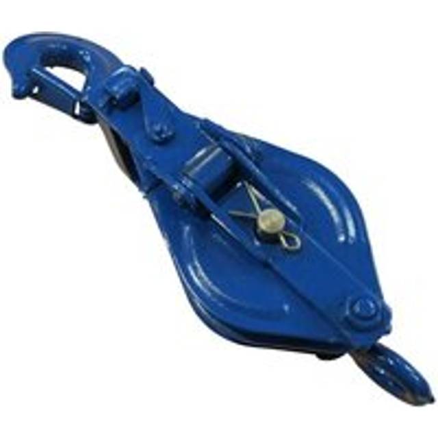 Double Sheave Snatch Block With Swivel Hook - 8MM Wire Rope