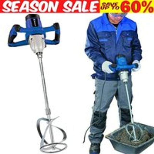 Day Plus - Electric Cement Paddle Mixer 3000W Portable Concrete Mortar Mixing Machine 240V