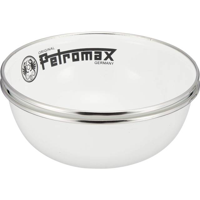 PETROMAX Outdoor Camping Enamel Bowl White 12893 (2 pieces) white