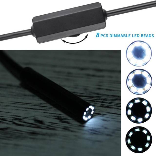 Wireless Inspection Camera Semi-Rigid WiFi Borescope Endoscope 1200P HD for Android iPhone Laptop