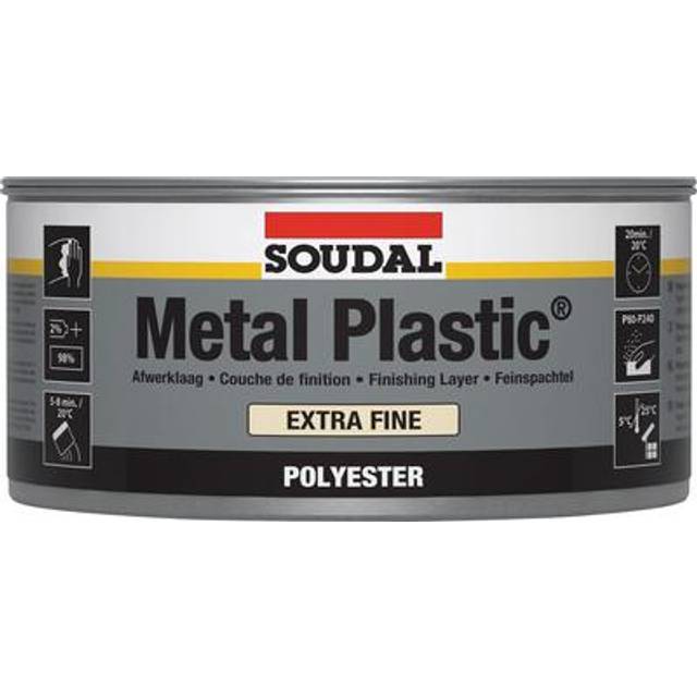 Soudal metal plastic extra fine polyester filler 2kg