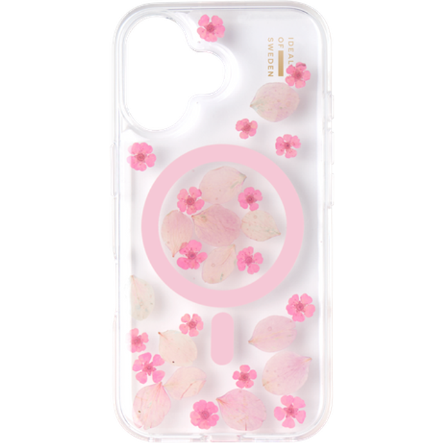 iDeal Clear Mobilskal MagSafe iPhone 16 Cherry Blossom