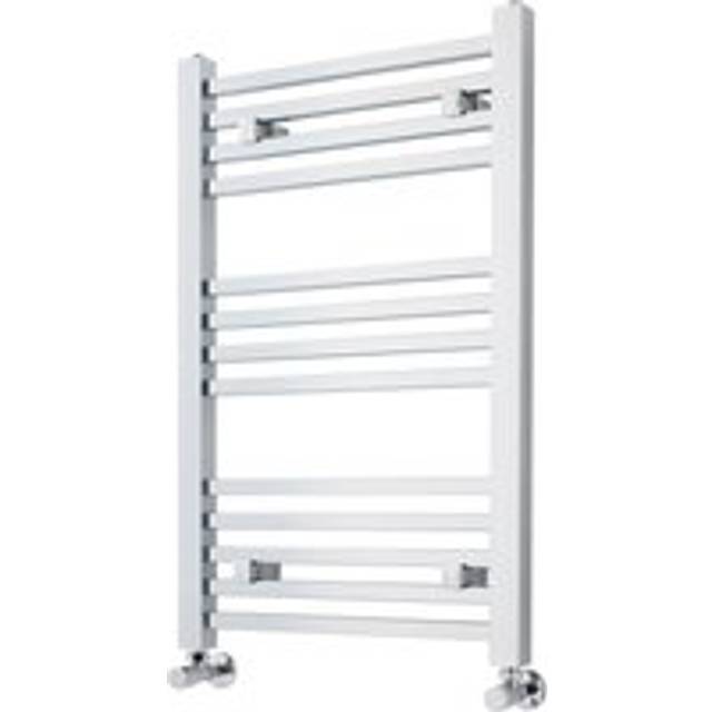 Heated Vertical Towel Ladder Rail with Square Rails - 782 BTU - 800mm x 500mm - Chrome