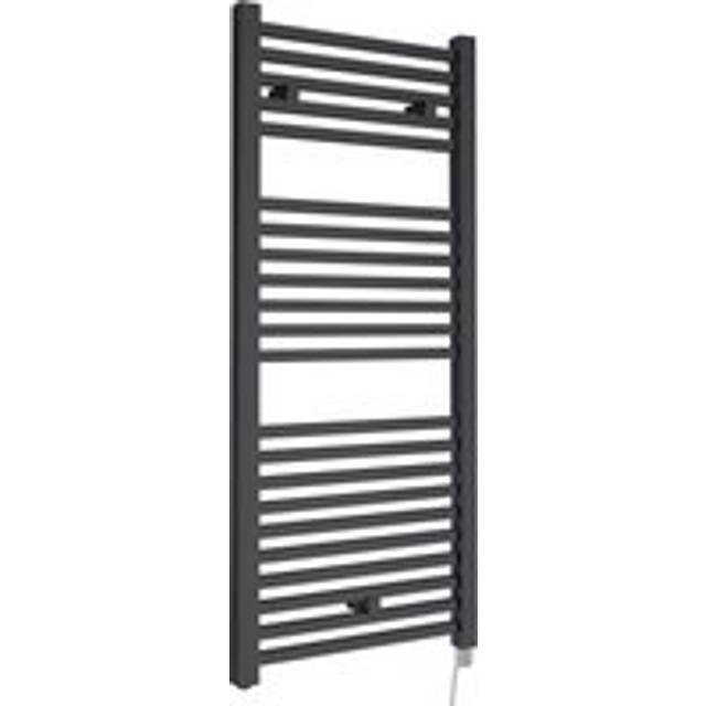 Electric Vertical Square Towel Rail with 22 Rails - 1110mm x 500mm - 500 Watt - Anthracite