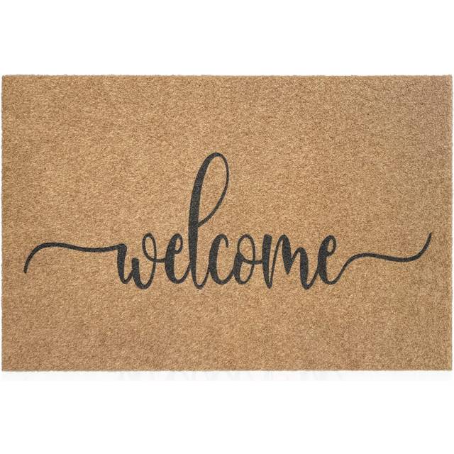 MWAZZLL Large Welcome Mat Outdoor Indoor Non Slip Doormat Durable Easy to Clean Super Absorb Mud Front Door Mats for Entrance Pa