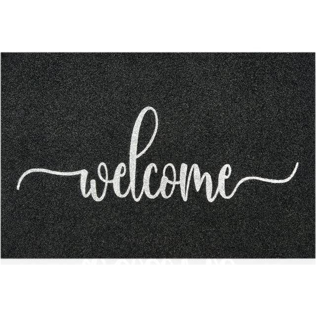MWAZZLL Large Welcome Door Mat Outdoor Indoor Non Slip Doormat 36x24 LowProfile Super Absorb Mud Easy to Clean Front Door M