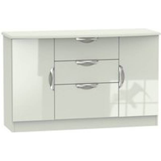 Weybourne Large Cupboard Off-white 2 Doors 3 Drawers