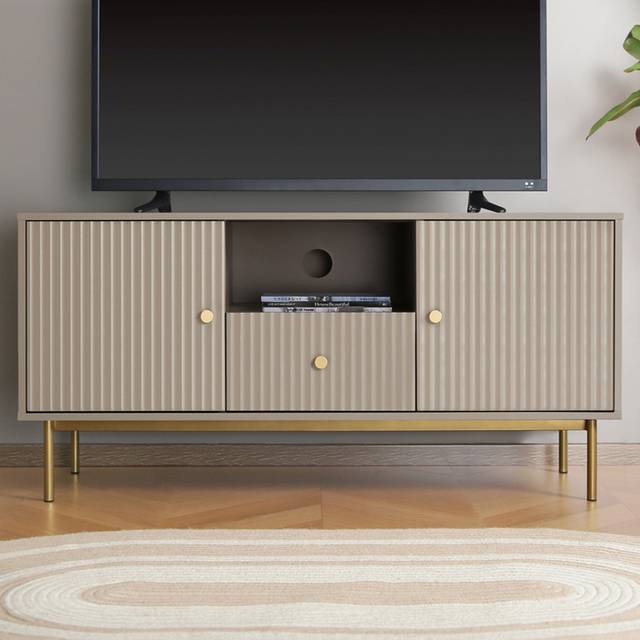 Home Garden Direct Devon - Modern Tv Unit - Grey -, Grey
