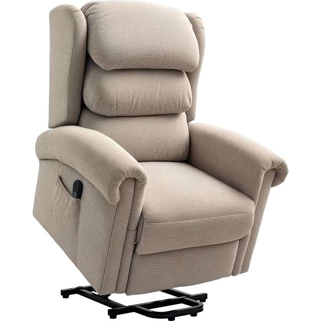 HOMCOM Power Lift Recliner Chair for Elderly with Remote Control, Khaki