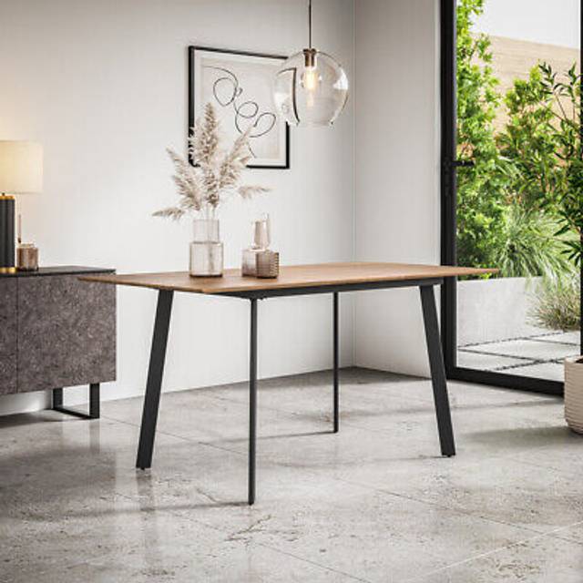 Haydon extending dining table modern w black legs