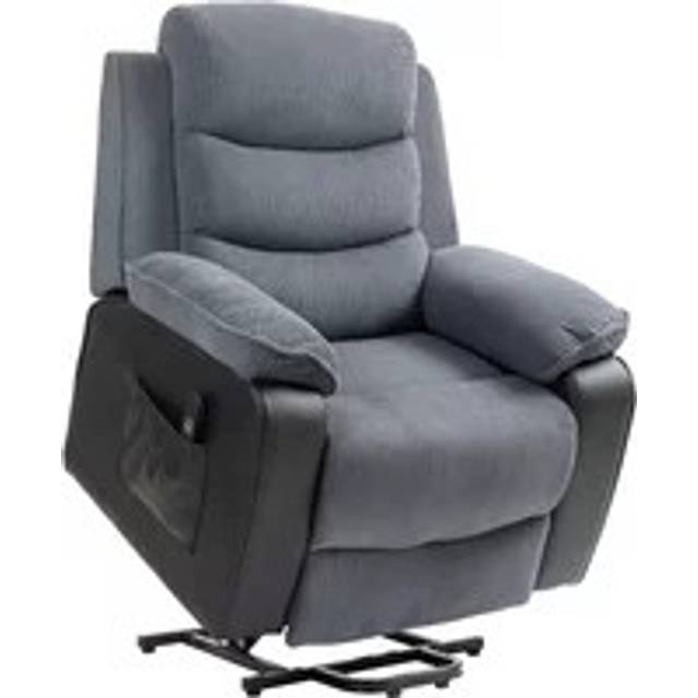 Power Li Riser and Recliner Chair with Remote Control Dark Grey