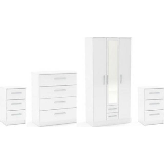 Birlea Lynx Grey 4 Piece Bedroom Furniture Set