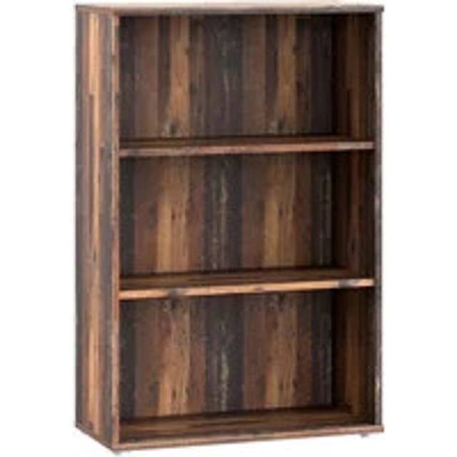 Furniture To Go Essential Tall Wide 2 Shelf Bookcase In Vintage Oak - One Size